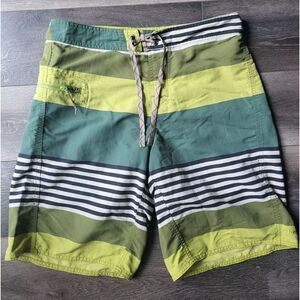 Patagonia Wavefarer Green‎ Board Shorts Swim Mens Size 32